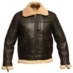 Funki Buys | Jackets | Men's Warm Faux Fur and Leather Jacket