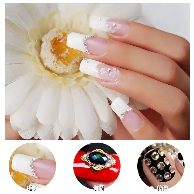 30ml Crystal Extend UV Nail Gel Extension Builder Led polyGel Nail Art Gel Lacquer Jelly Acrylic Builder UV Nail Poly Gel