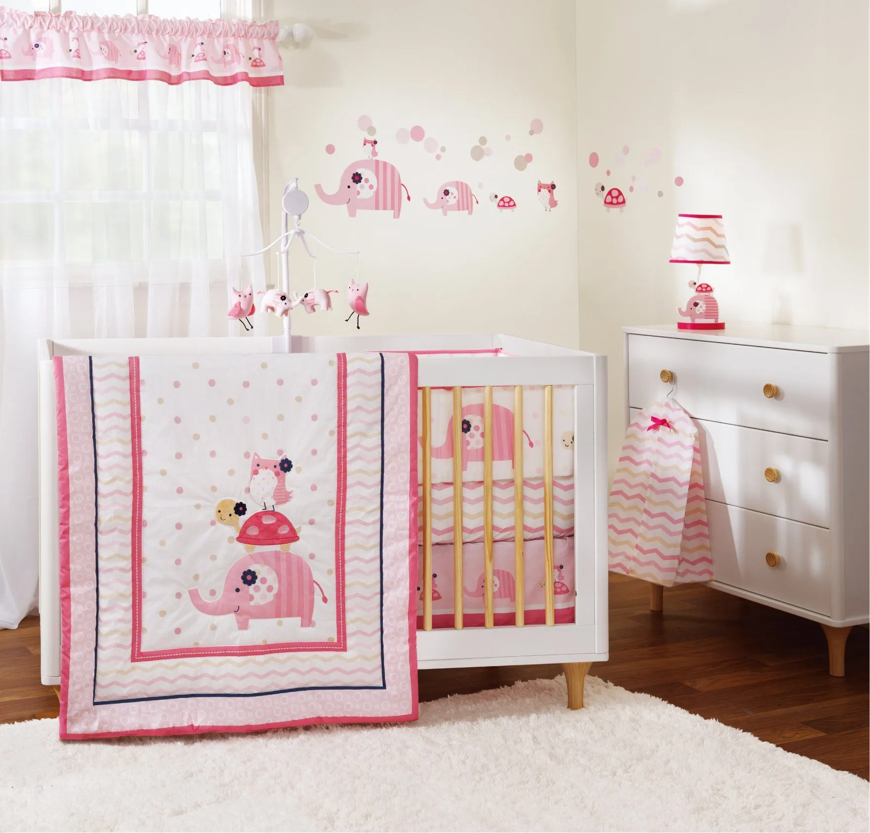 4pc Baby Crib Bedding Set Ellie