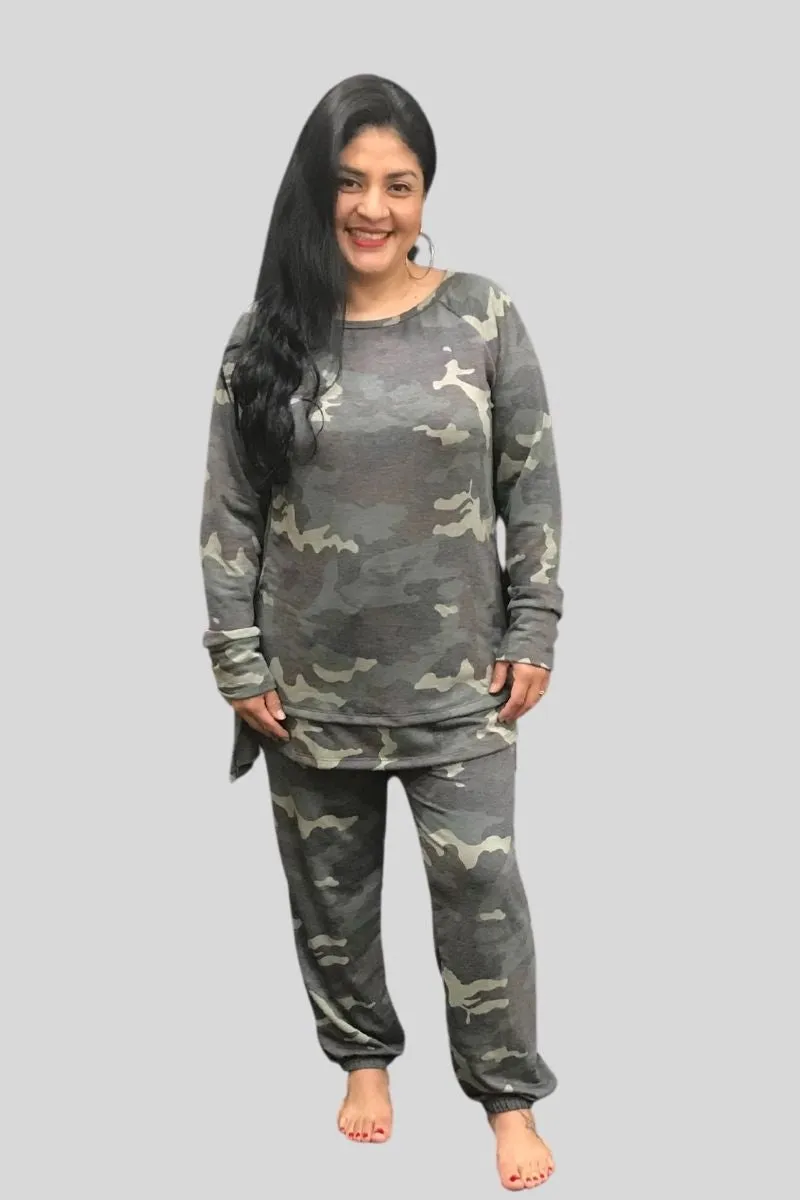 5790 2 Piece camo lounge set