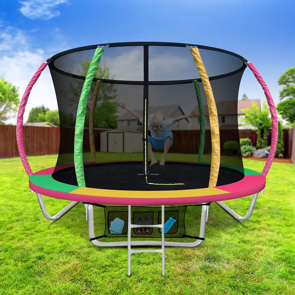 8FT Kids Trampoline with Safety Net & Ladder - Everfit