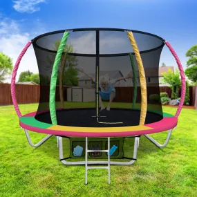 8FT Kids Trampoline with Safety Net & Ladder - Everfit