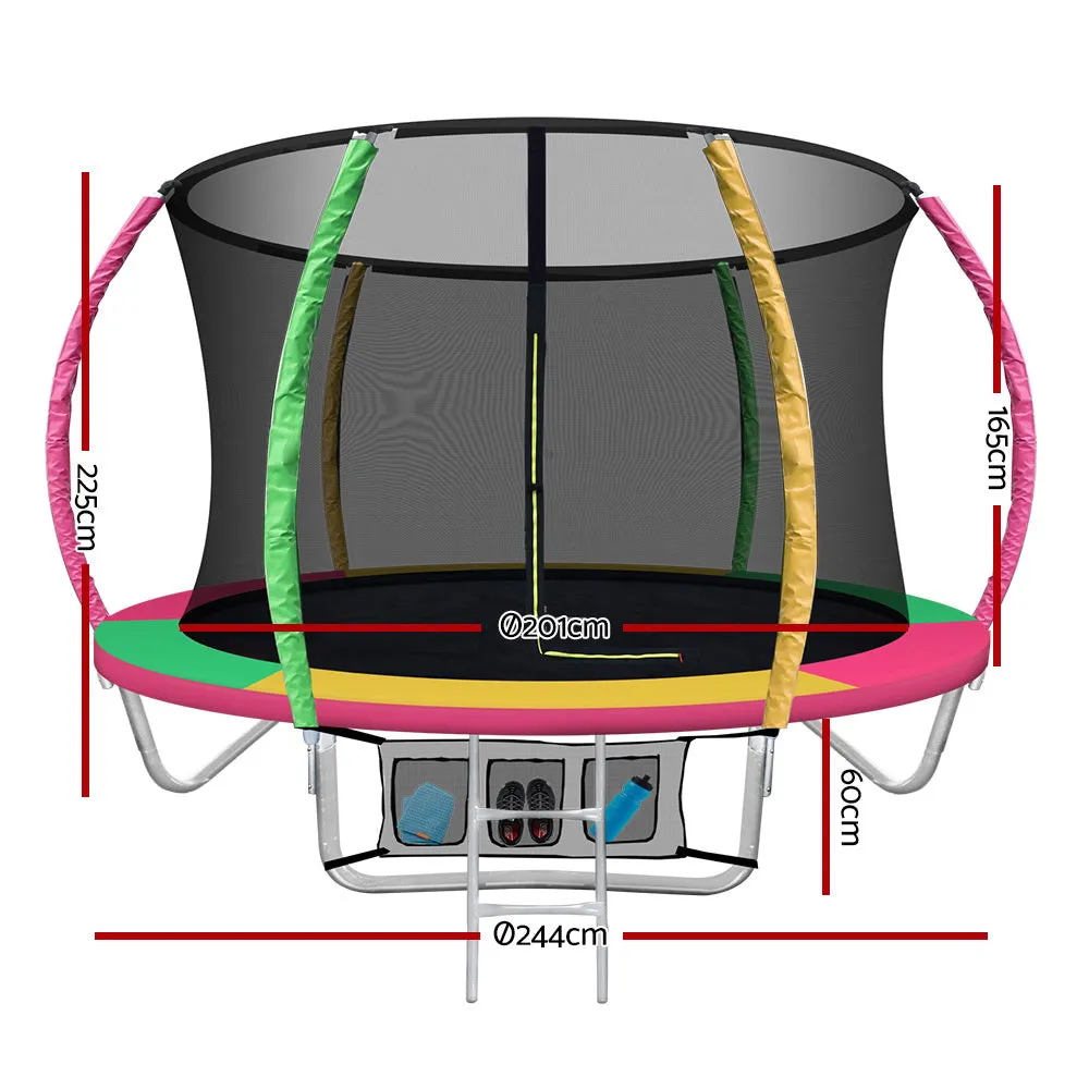 8FT Kids Trampoline with Safety Net & Ladder - Everfit