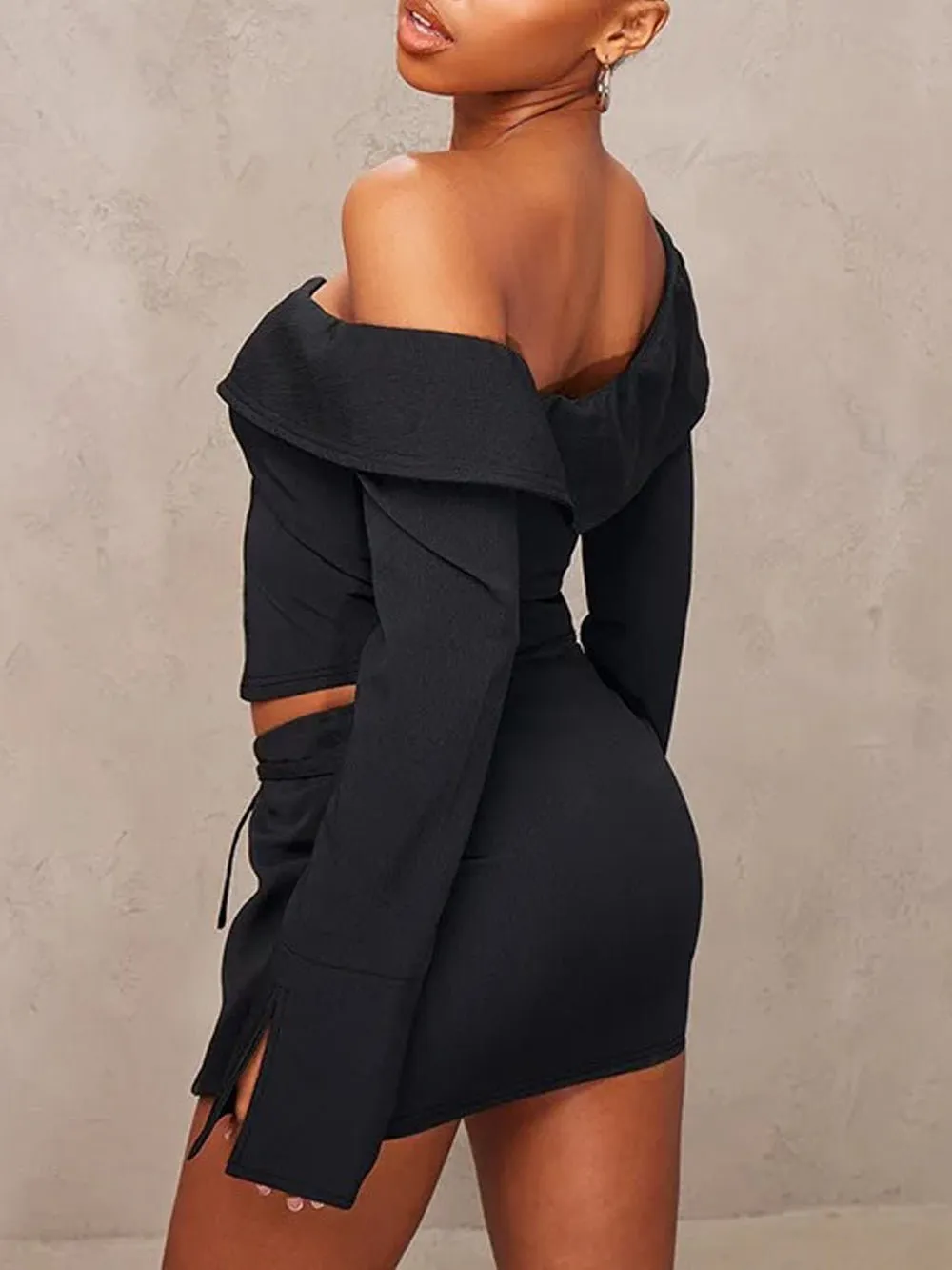 Abigail Off Shoulder Mini Skirt