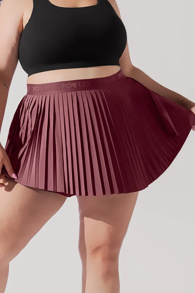 Ace ‘em Pleated Skort - Desert Rose