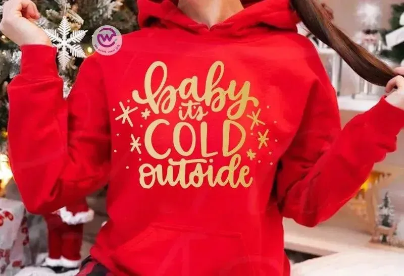 Adult Hoodies -Christmas Gold-A