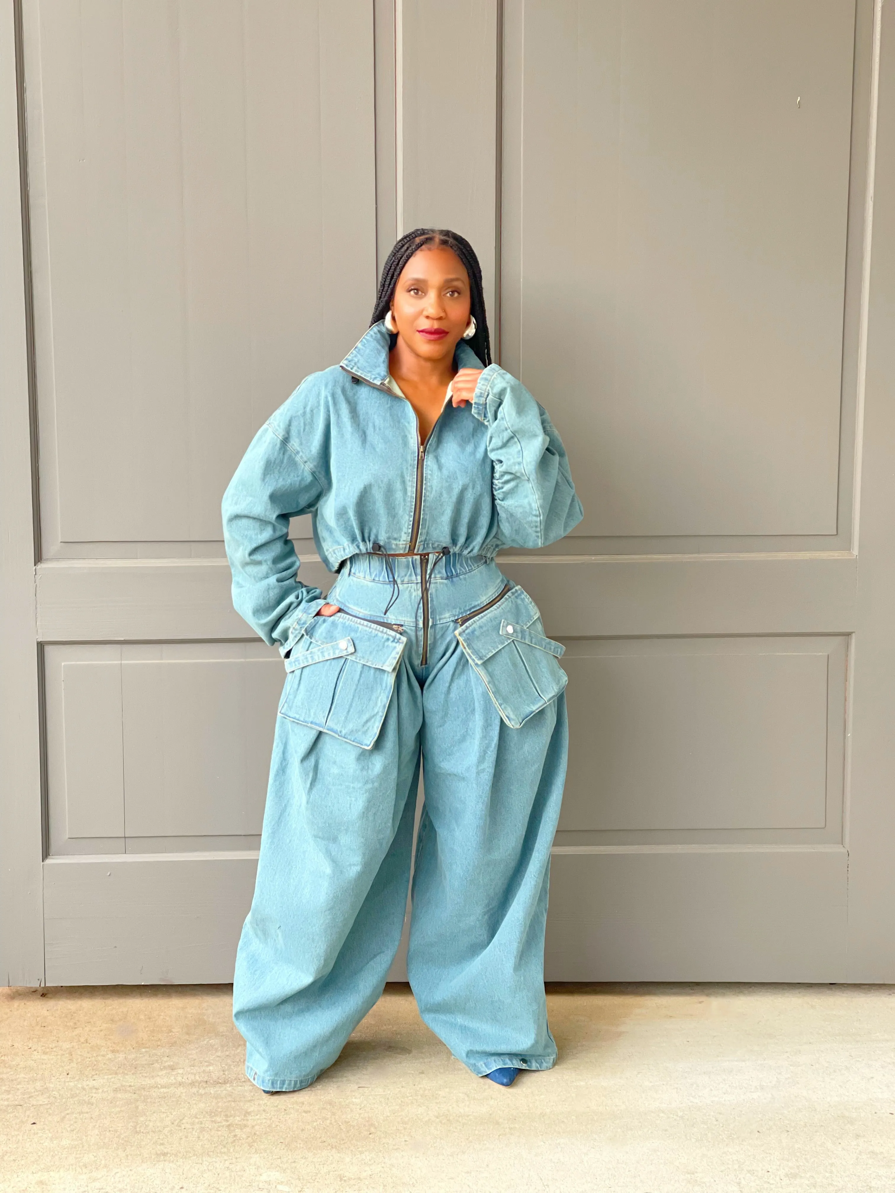 Ami Blue Pant Set