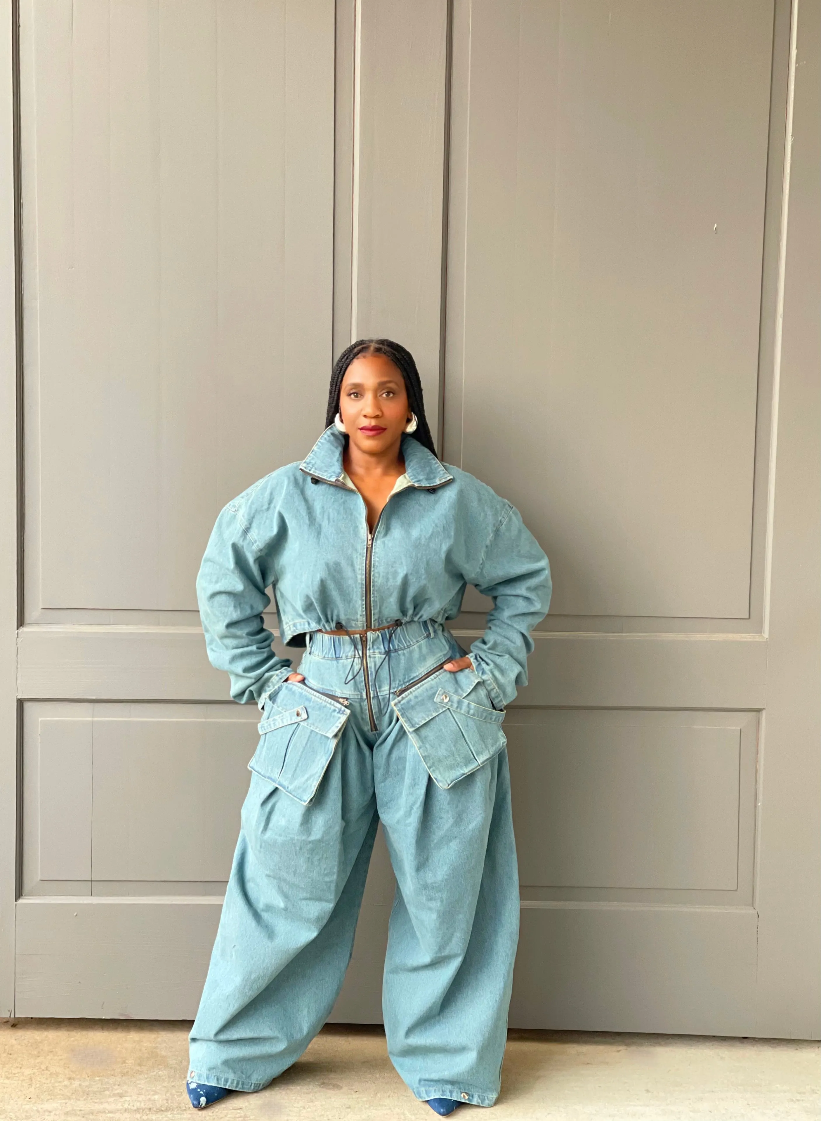 Ami Blue Pant Set