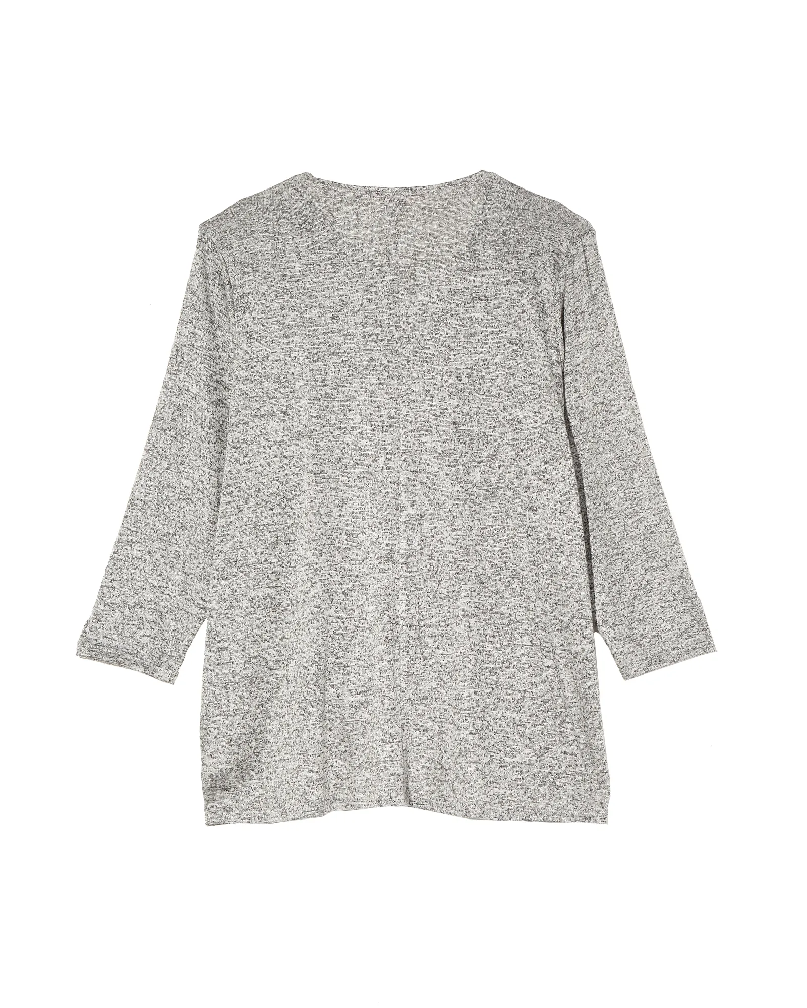 Arie 3/4 Sleeve Shawl Collar with Buttons | Light Grey