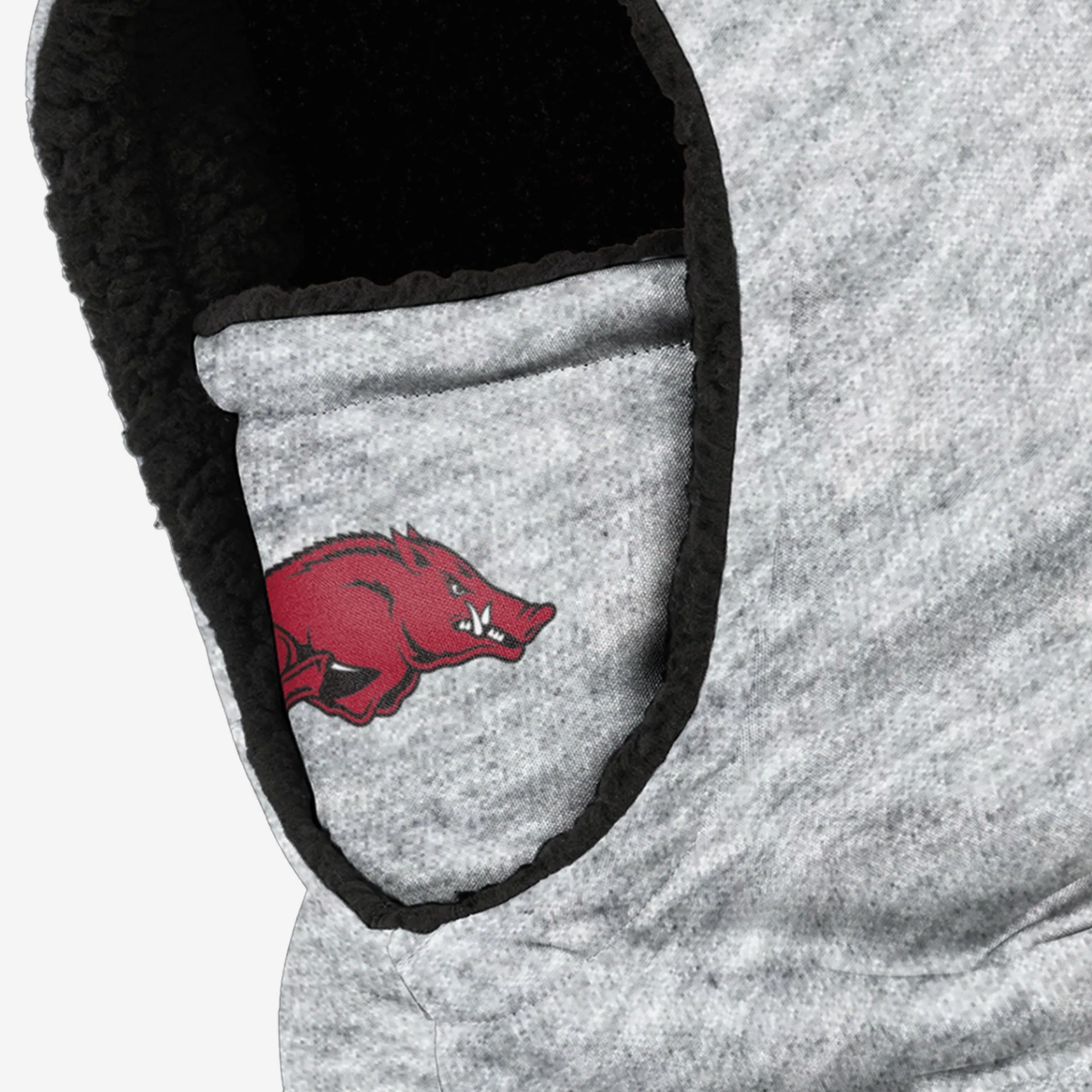 Arkansas Razorbacks Heather Grey Big Logo Hooded Gaiter