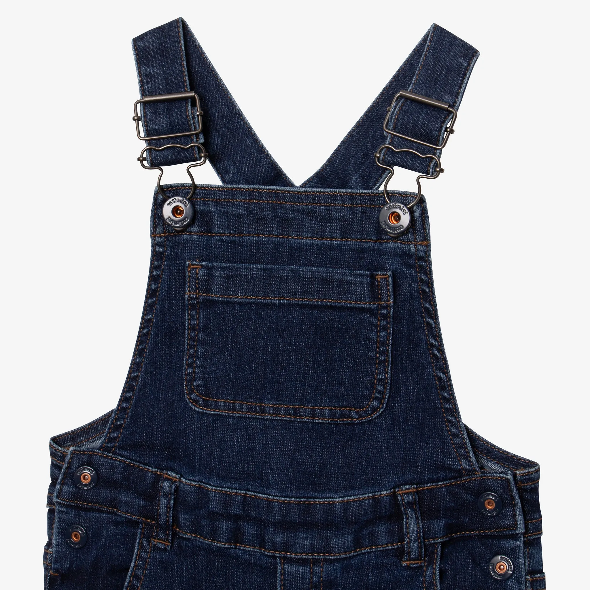 Baby boys' blue stone overalls