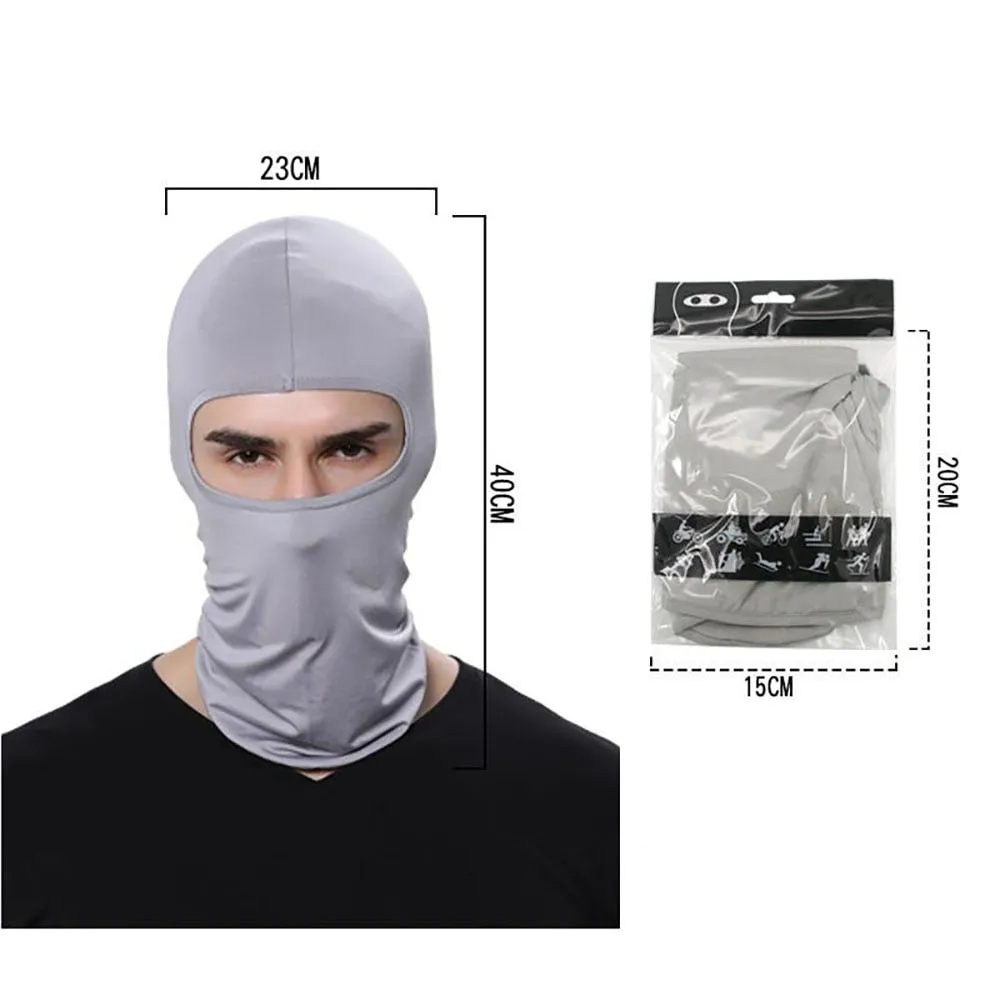 Balaclava Face Mask Lycra Tactical Face Shield Windproof Visage Full Face Scarf For Summer Cycling Ski Motorcycle Men and Women