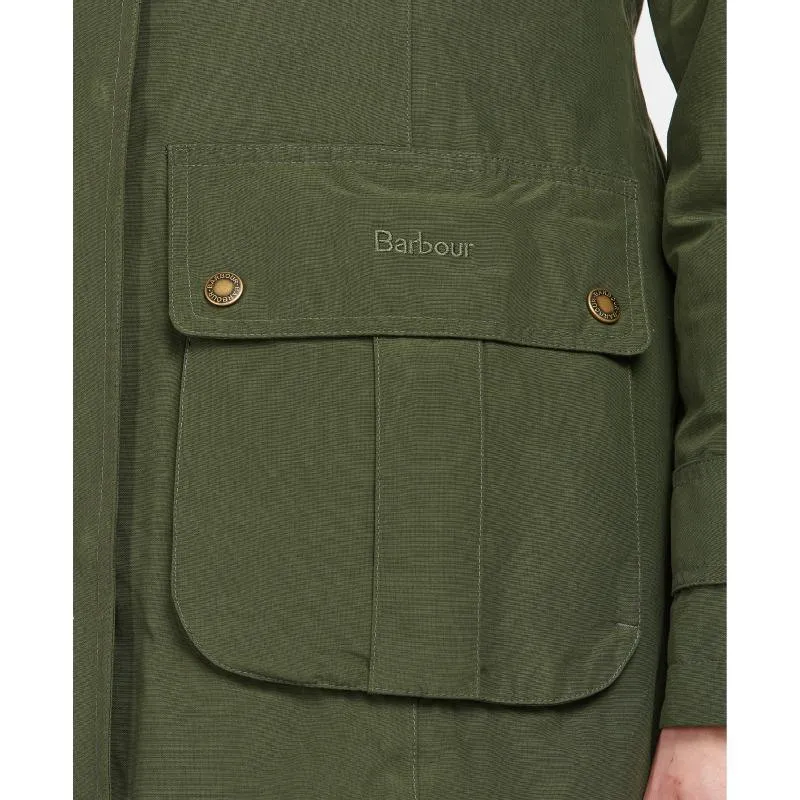 Barbour Hebden Ladies Waterproof Jacket - Olive/Classic