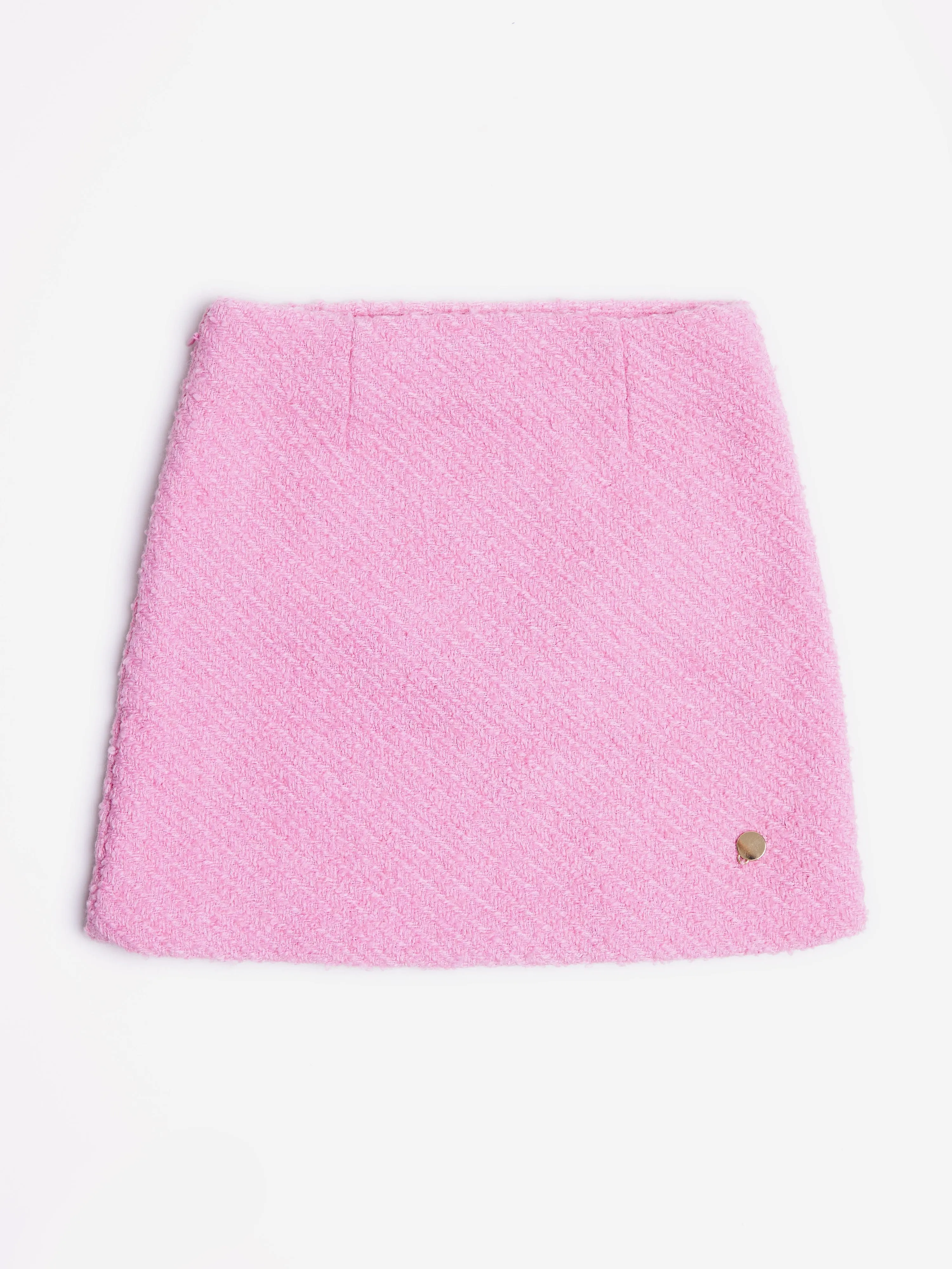 BCBG Girls Tweed Pencil Skirt in Pink