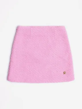 BCBG Girls Tweed Pencil Skirt in Pink