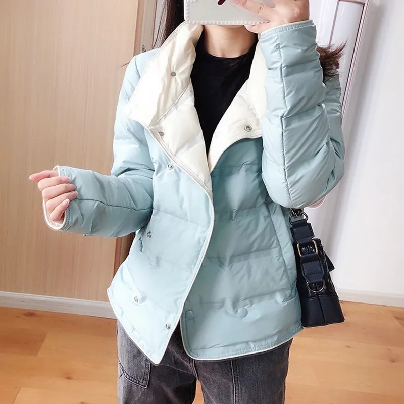 Black Friday Sales New Autumn Winter Women Ultra Light Short Down Coat 90% White Duck Down Jacket Female Puffer Parka Lady Warm Outwear