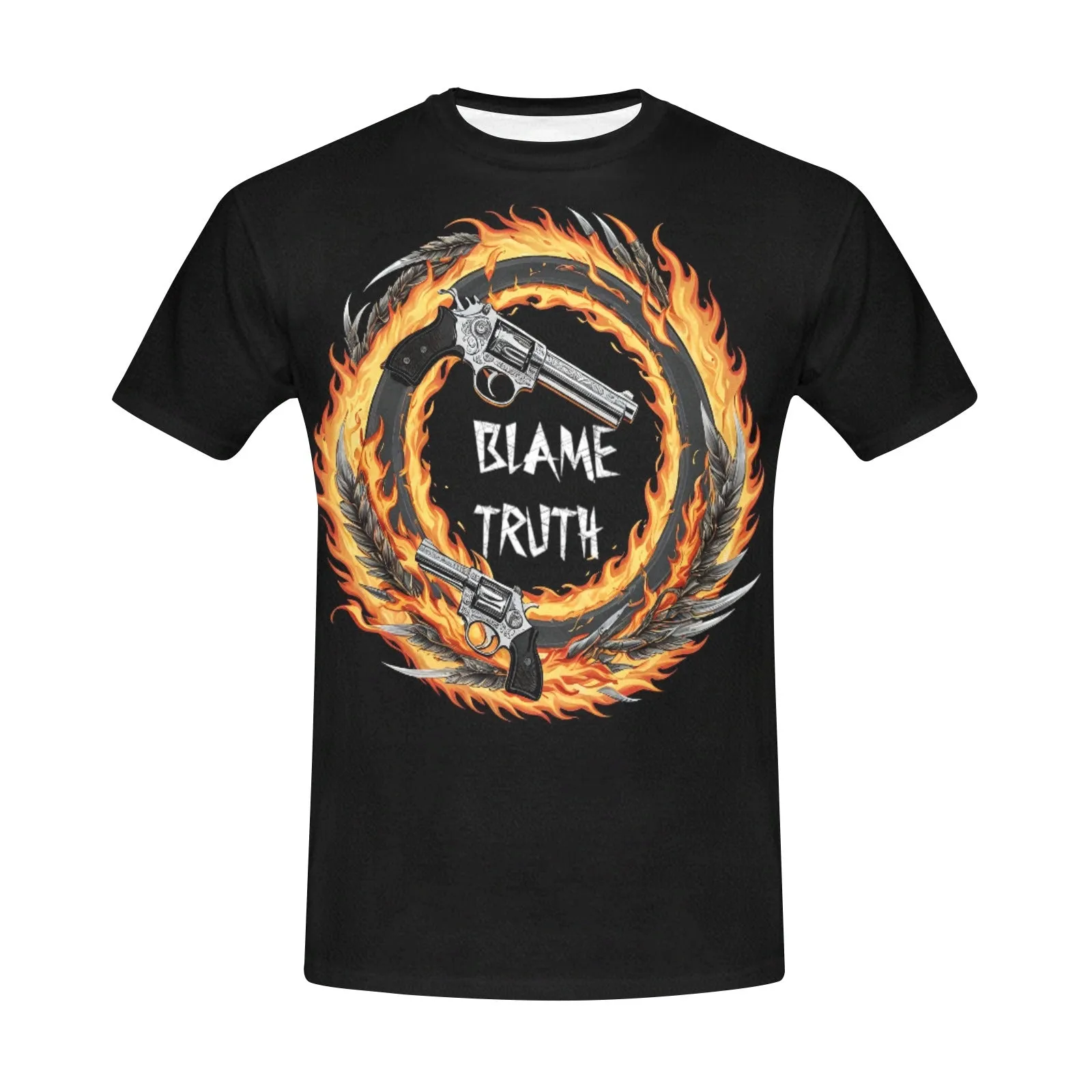 Blame Truth Firing Rockets Crew Neck T-Shirt