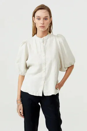 Bubble Linen Shirt - Natural