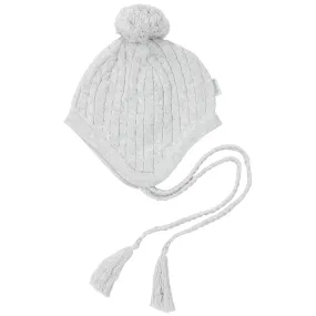 Cable Knit Beanie - Grey