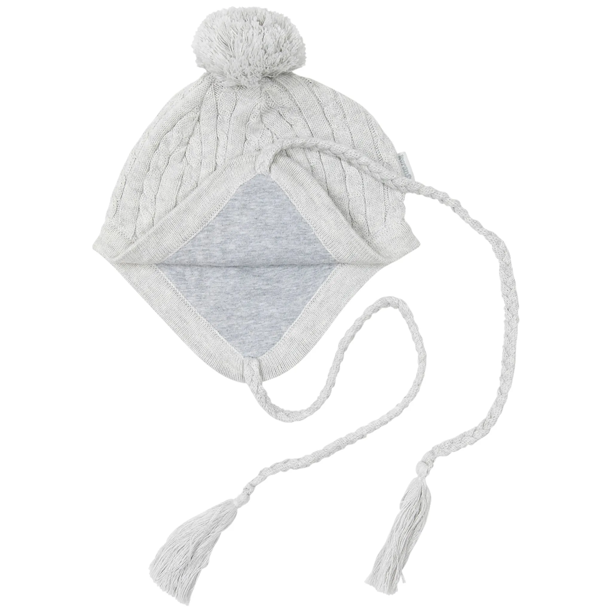 Cable Knit Beanie - Grey