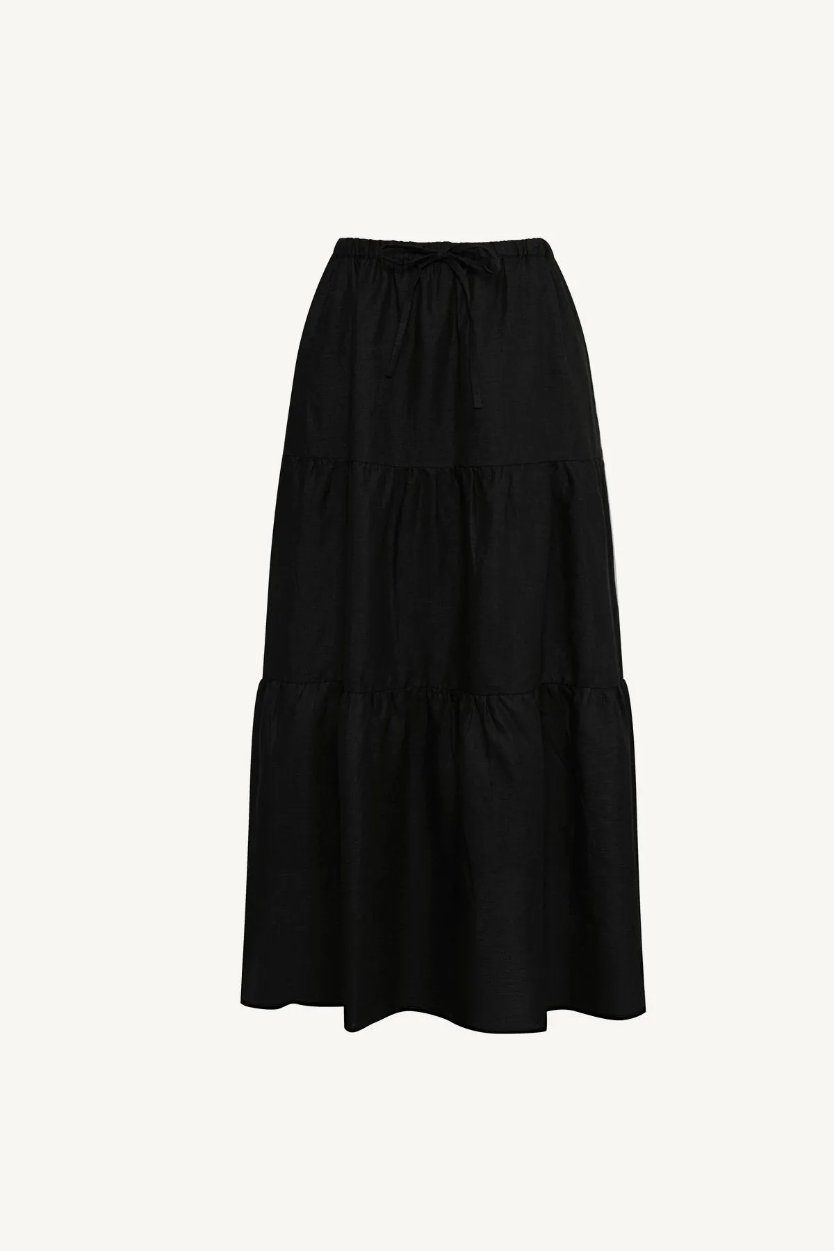 Canyon Skirt - Black EcoLinen