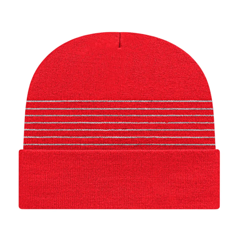 Cap America RKT12 Thin Striped Knit Cap with Cuff