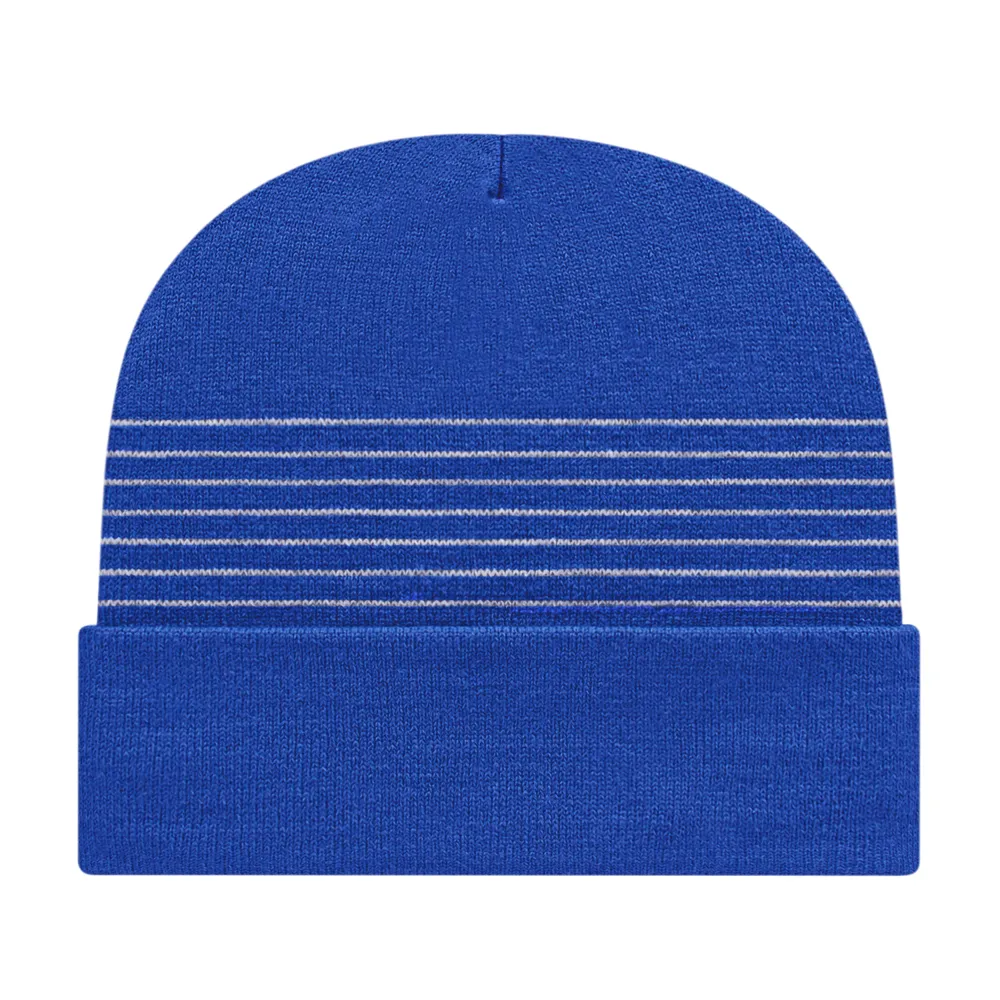 Cap America RKT12 Thin Striped Knit Cap with Cuff