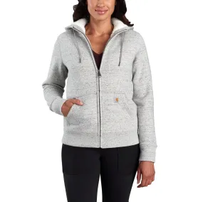 'Carhartt' Women's Clarksburg Sherpa-lined Full Zip Hoodie - Asphalt Heather