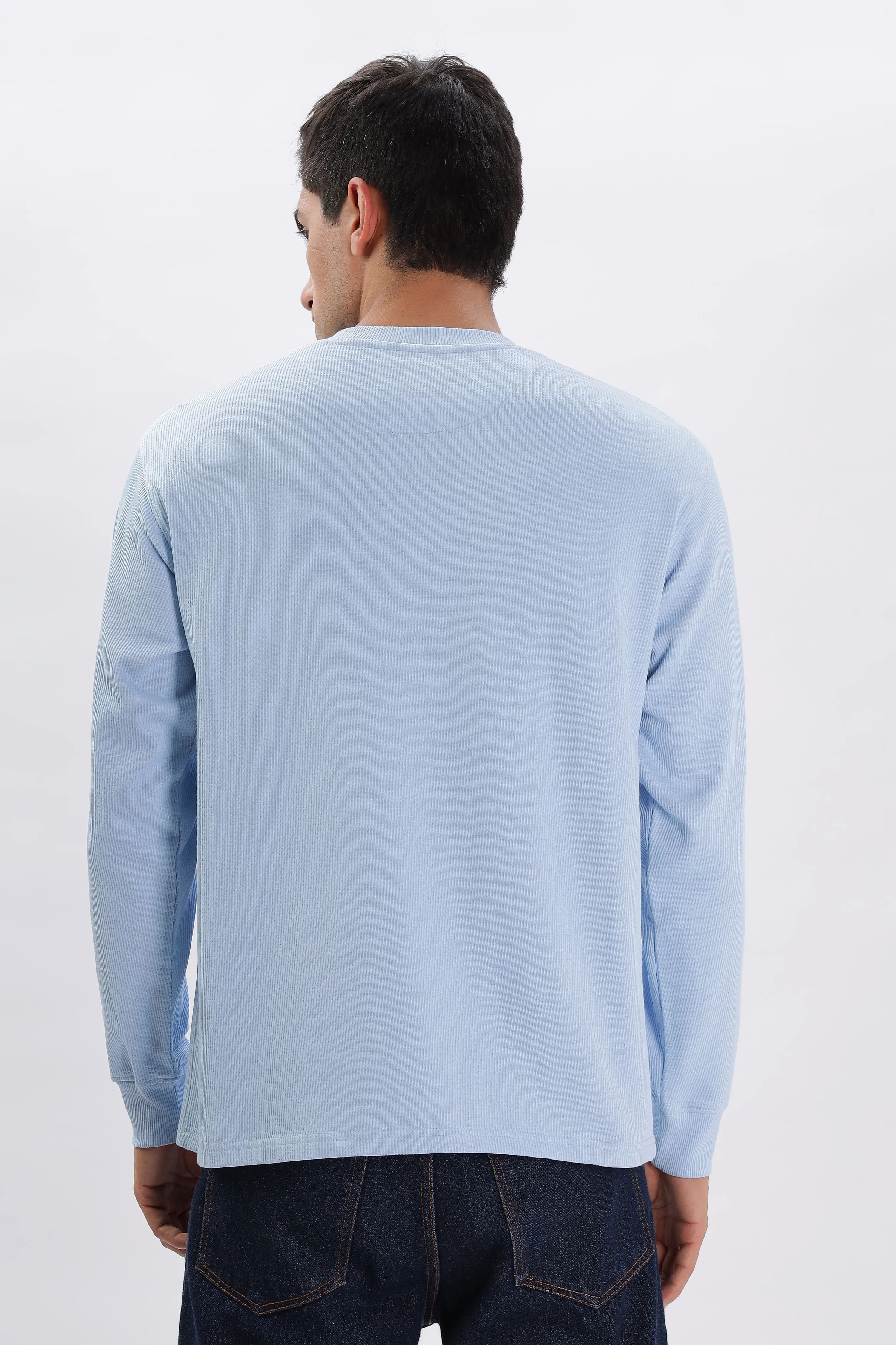 Classic Henley T-Shirt: Light Blue