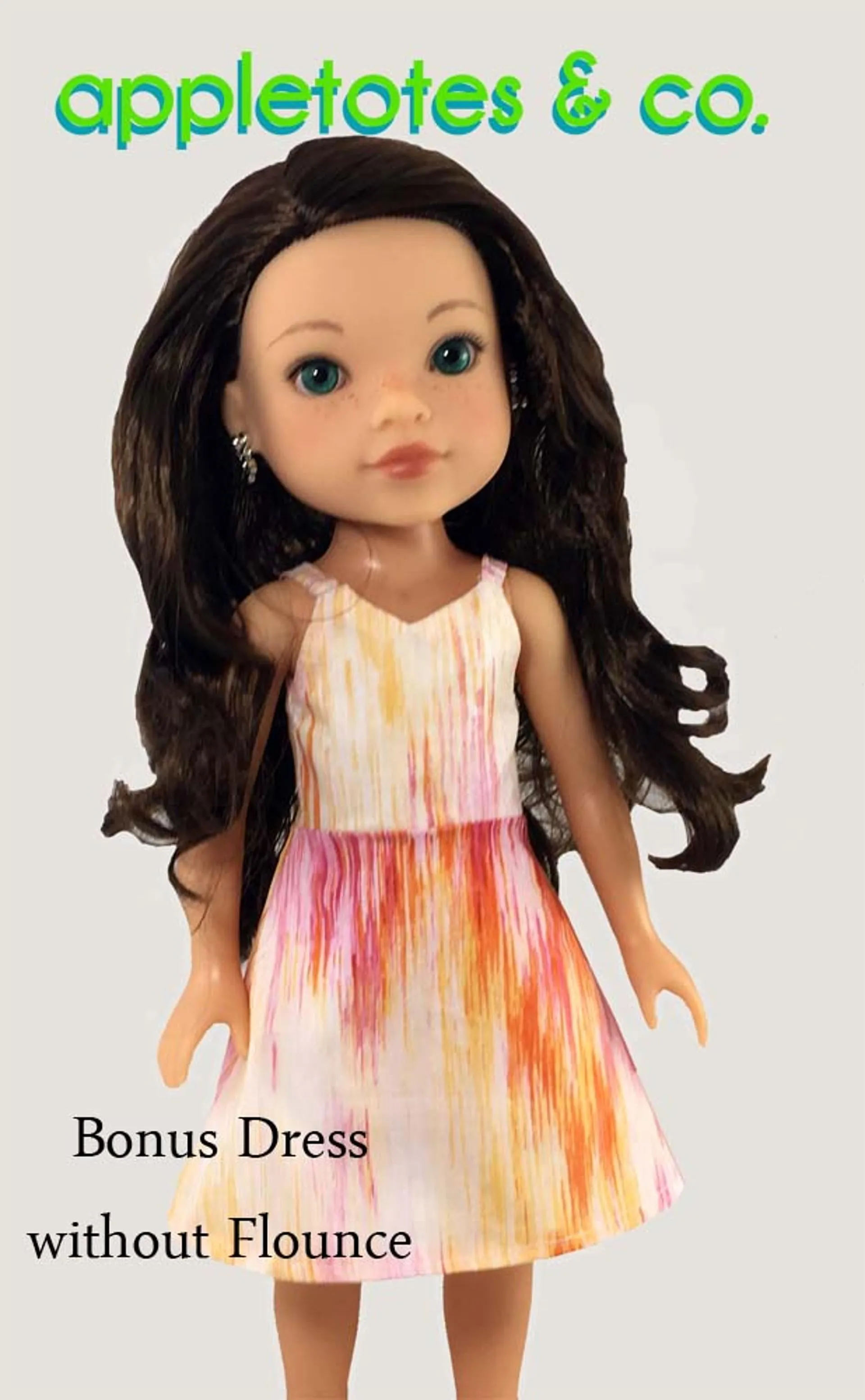 Cold Shoulder Dress Sewing Pattern for 14" Dolls