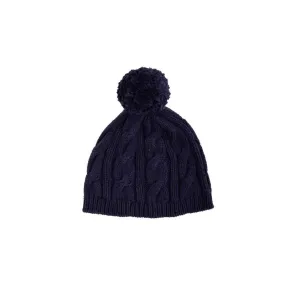 Collins Cable Knit Hat - Nantucket Navy