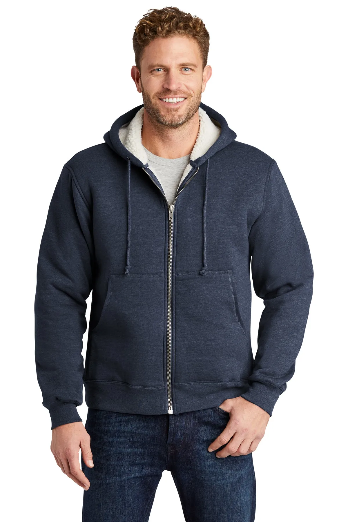 Cornerstone Heavyweight Sherpa-Lined Hooded Fleece Jacket