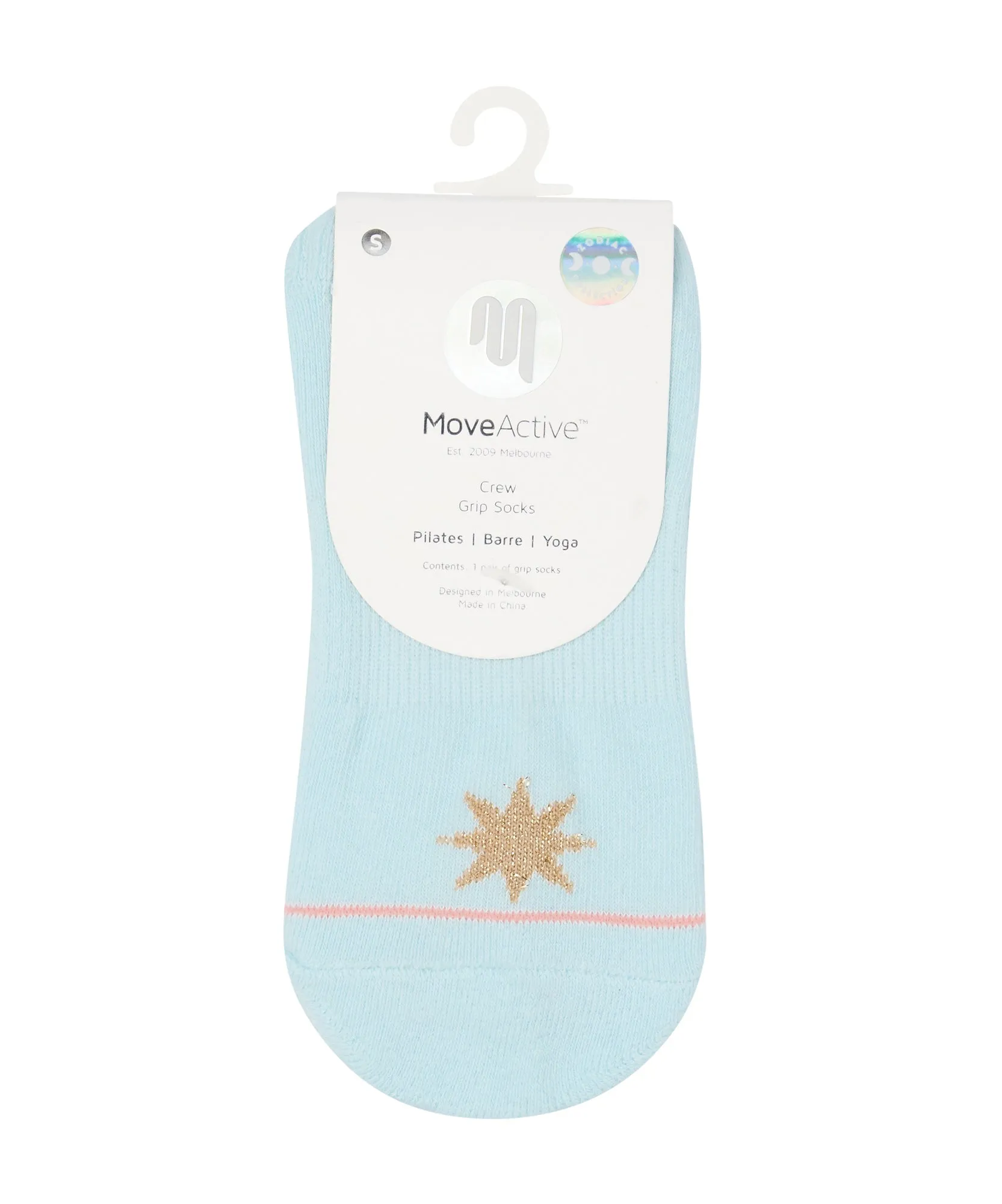 Crew Non Slip Grip Socks - Aquarius