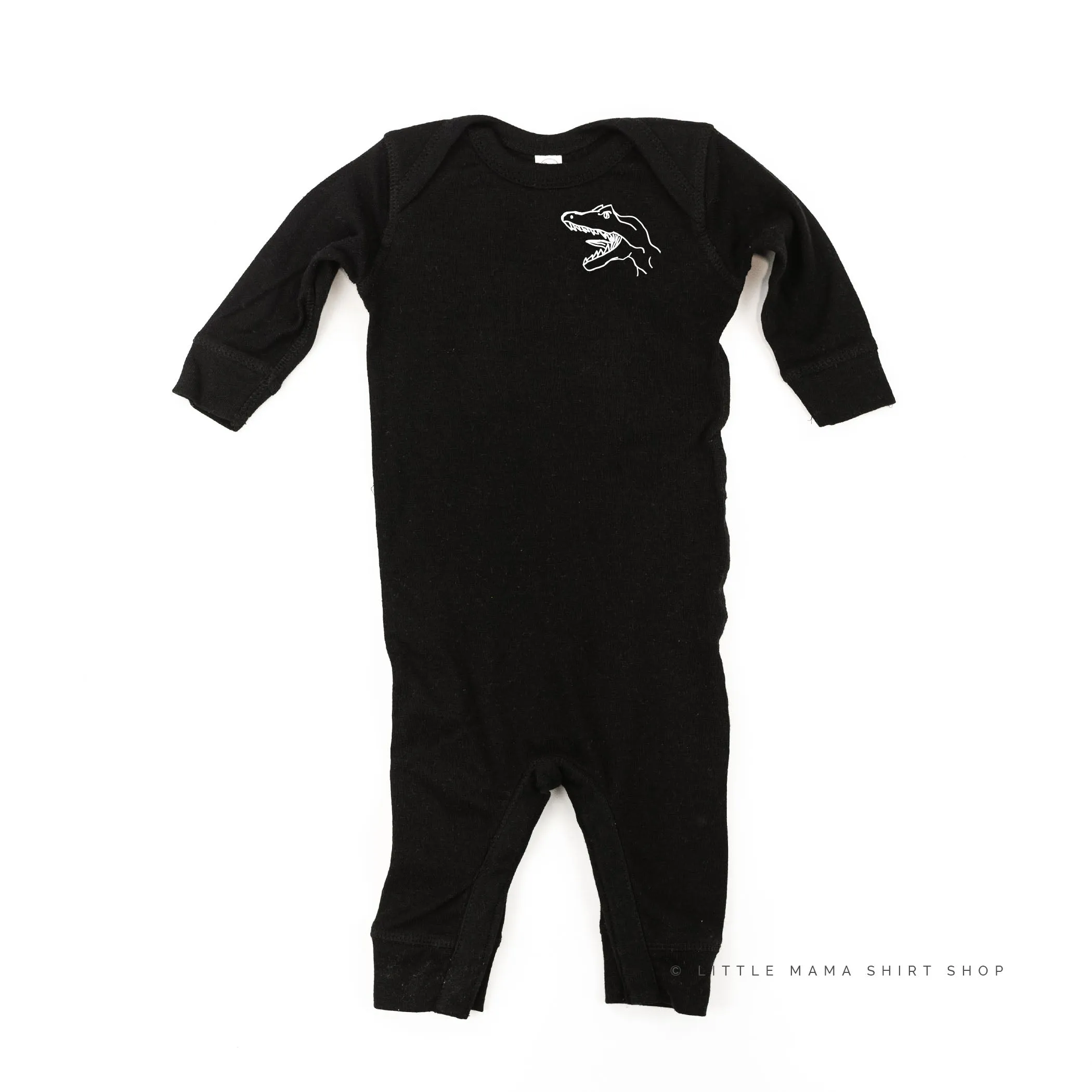 Dinosaur Head - Pocket - One Piece Baby Sleeper