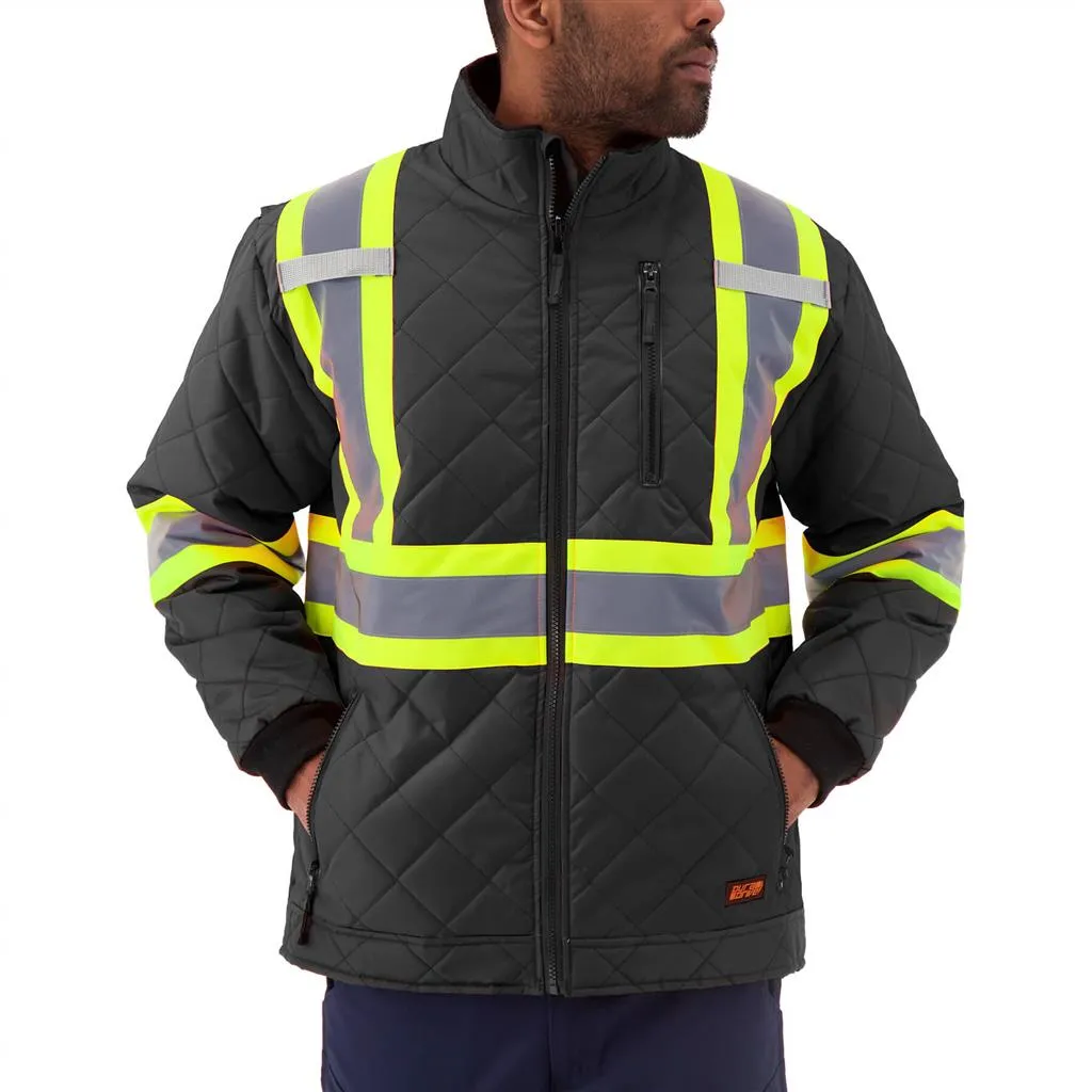 DURADRIVE 31032 HI-VIS LINED FREEZER JACKET - BLACK