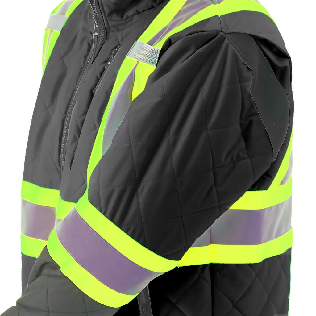 DURADRIVE 31032 HI-VIS LINED FREEZER JACKET - BLACK