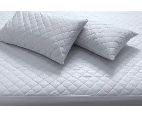 Elan Linen 100% Cotton Quilted Fully Fitted 50cm Deep Waterproof Mattress Protector