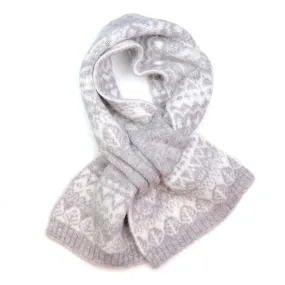 Farisle Pull Through Scarf | Grey