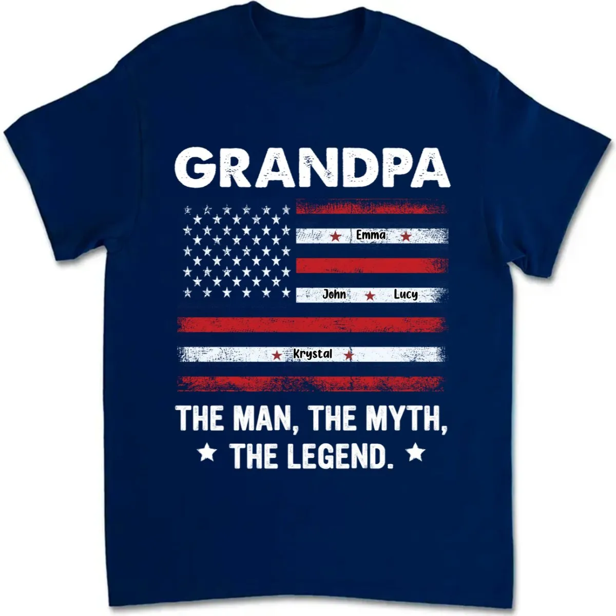 Father's Day - The Man, The Myth, The Legend - Personalized T-Shirt