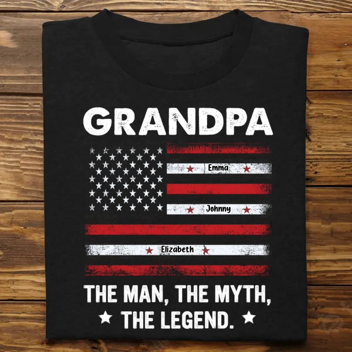 Father's Day - The Man, The Myth, The Legend - Personalized T-Shirt