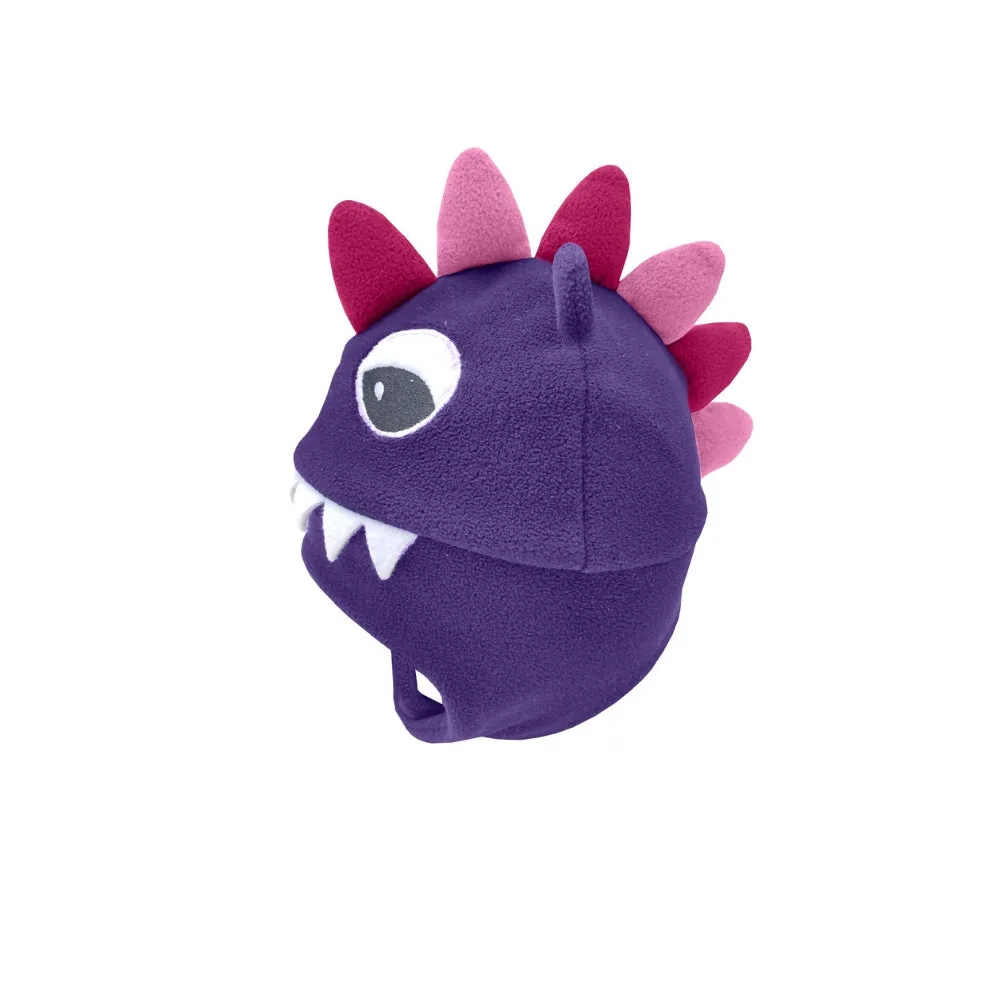 Fleece Hat - Purple Raptor