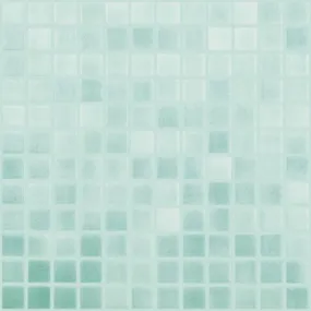 Fog Caribbean Green Slip Resistant, 1" x 1" - Glass Tile