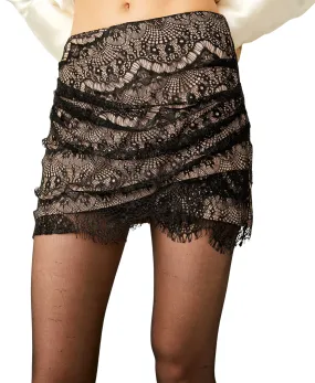 Free People Zoey Lace Mini Skirt