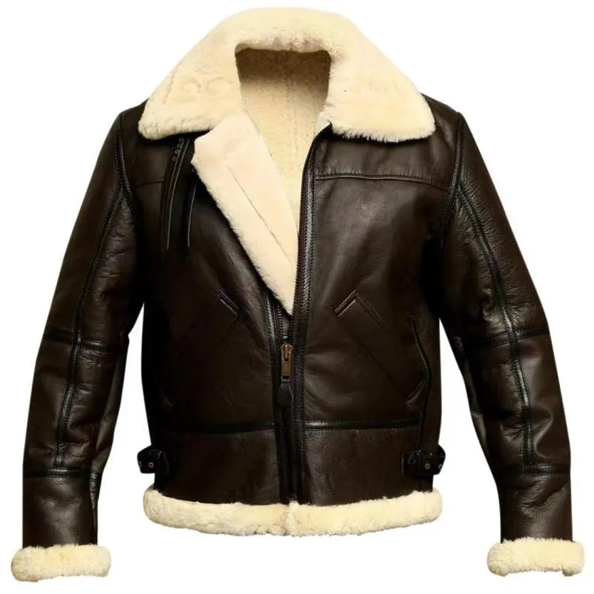 Funki Buys | Jackets | Men's Warm Faux Fur and Leather Jacket