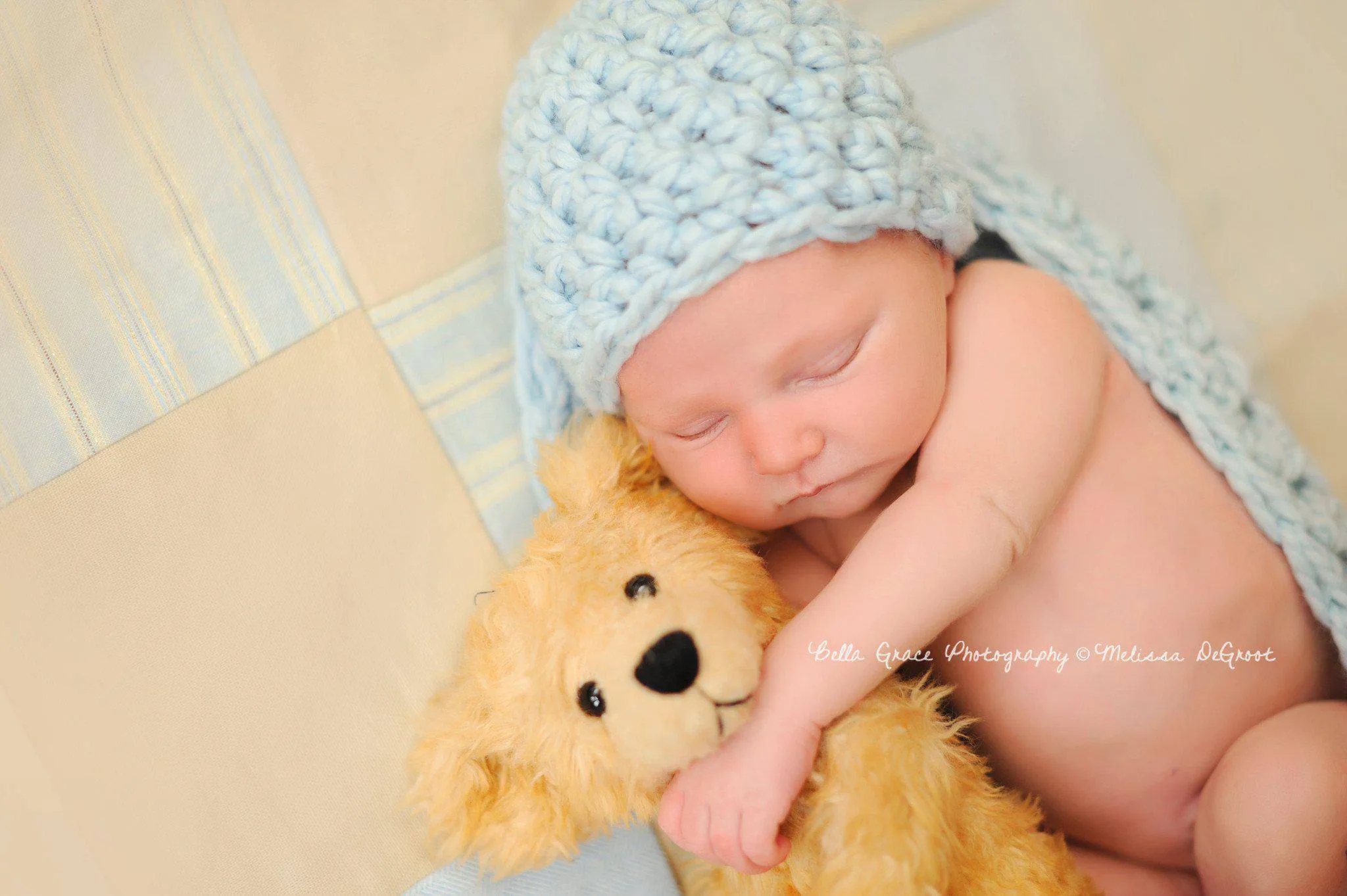 Glacier Blue Baby Bowl And Hat Set