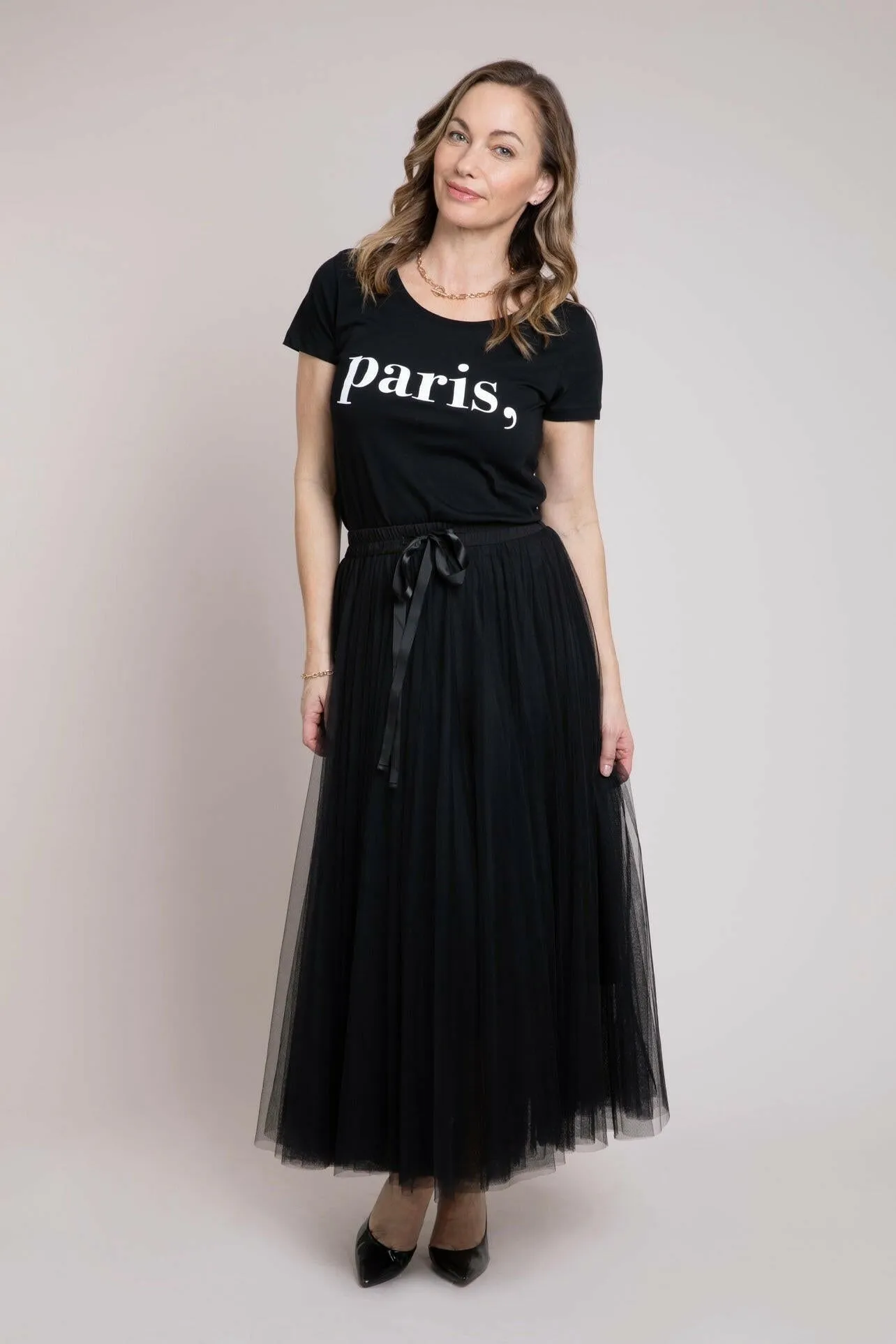 Grace Tulle Skirt | Black