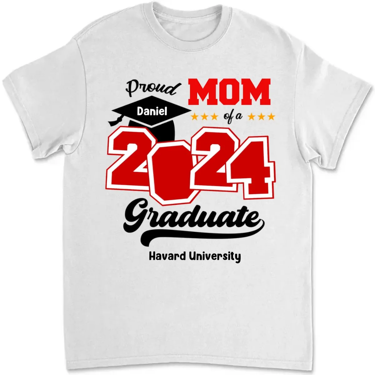 Graduation - Proud Family Of A Class Of 2024 Graduate Senior - Personalized Unisex T-shirt