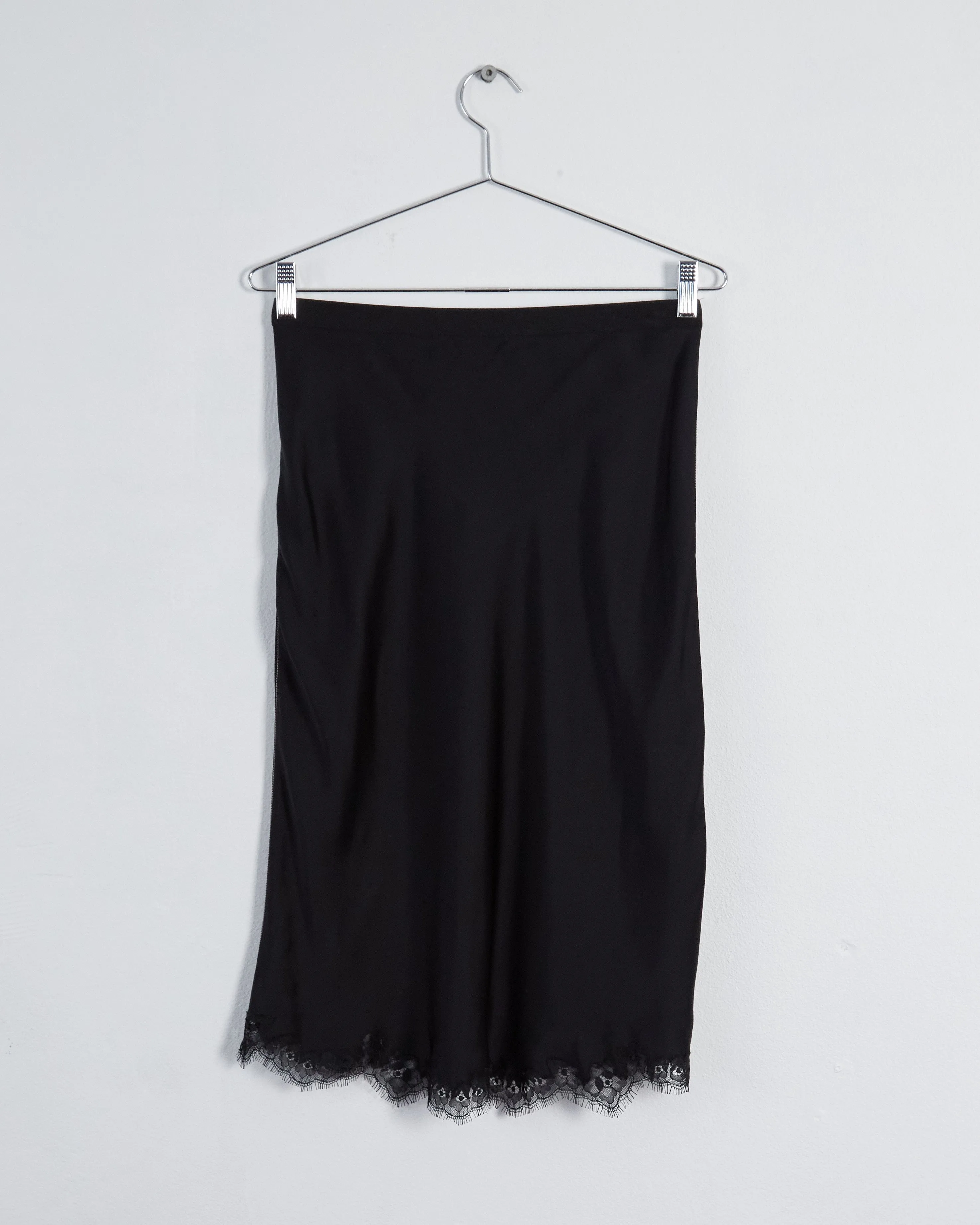 Helmut Lang 'lace slip skirt', black, 10