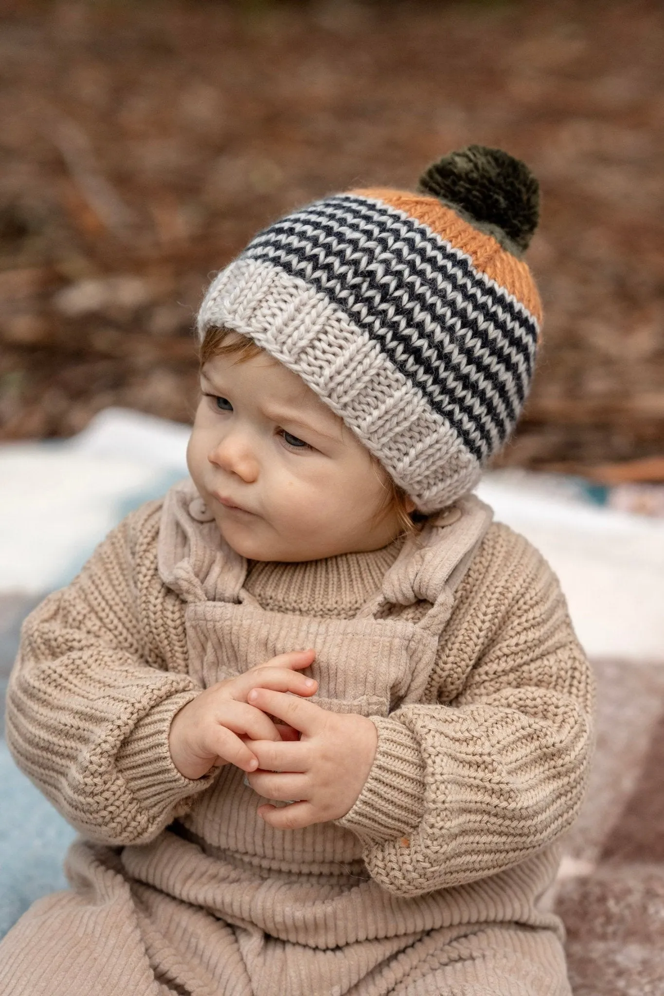 Horizon Beanie Black Stripe