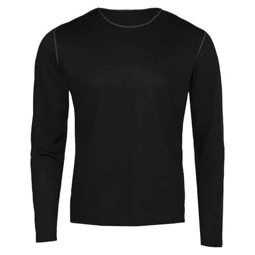 Hot Chillys Bi-Ply Crew Mens Black Medium